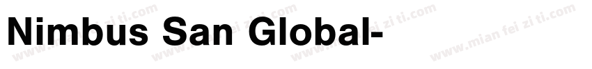 Nimbus San Global字体转换